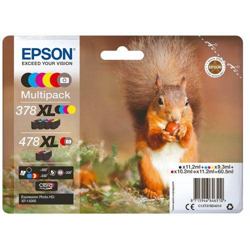 1 set of Original Epson 378XL/478XL Ink Cartridges (378XL/478XL)